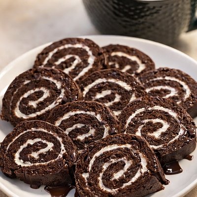 Keto High Protein Swiss Rolls X12