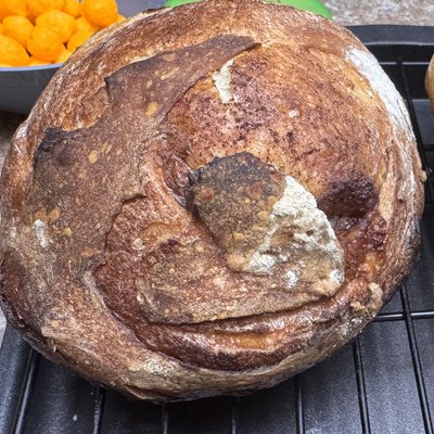 Half Cinnamon Sugar Sourdough Loaf