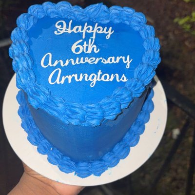 6 Inch Heart Cake