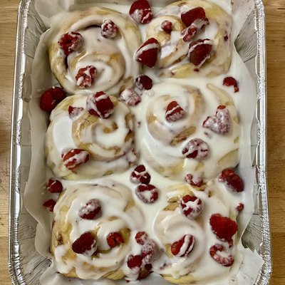 Raspberry Lemon Rolls (dozen)