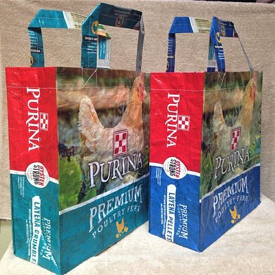 Reusable GRAIN SHOPPING BAGS.