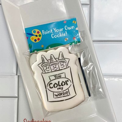 PYO Single Sugar Cookie - Box Of Crayons