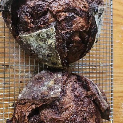 Double Chocolate Sourdough Boule Loaf