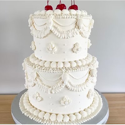 6” & 8” Tiered Wedding Cake