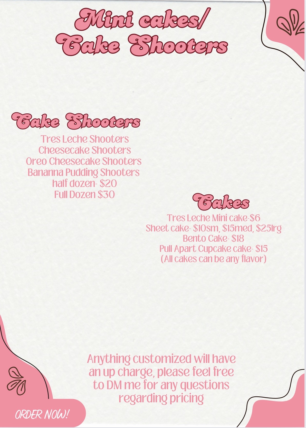 Cake Shooters & Mini Cakes 🍰 
