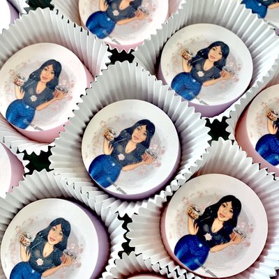 CUSTOM IMAGE PRINT-Coated Oreos ( Business Logo), 12pc
