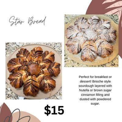 Cinnamon Sugar Star Bread
