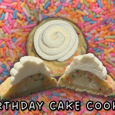 Half Dozen Birthday Cake Cookies