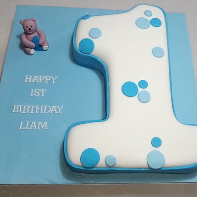 One Birthday Fondant Cake 