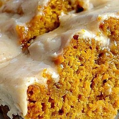 Pumpkin Bread With Cream Cheese Frosting 