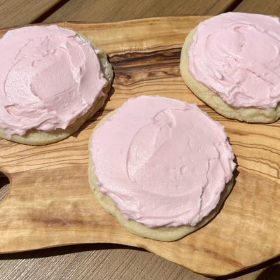 Pink Frosted Sugar Cookie