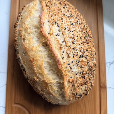 Everything but Bagel Sourdough Loaf