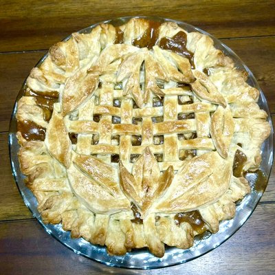 Large Homemade Apple Pie