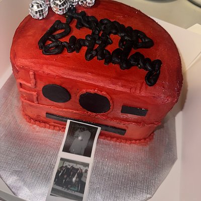 8in 2 Layer Polaroid Camera Cake