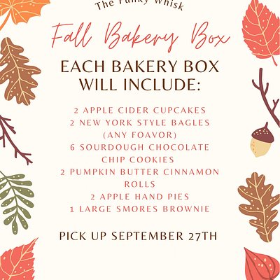 Fall Bakery Box