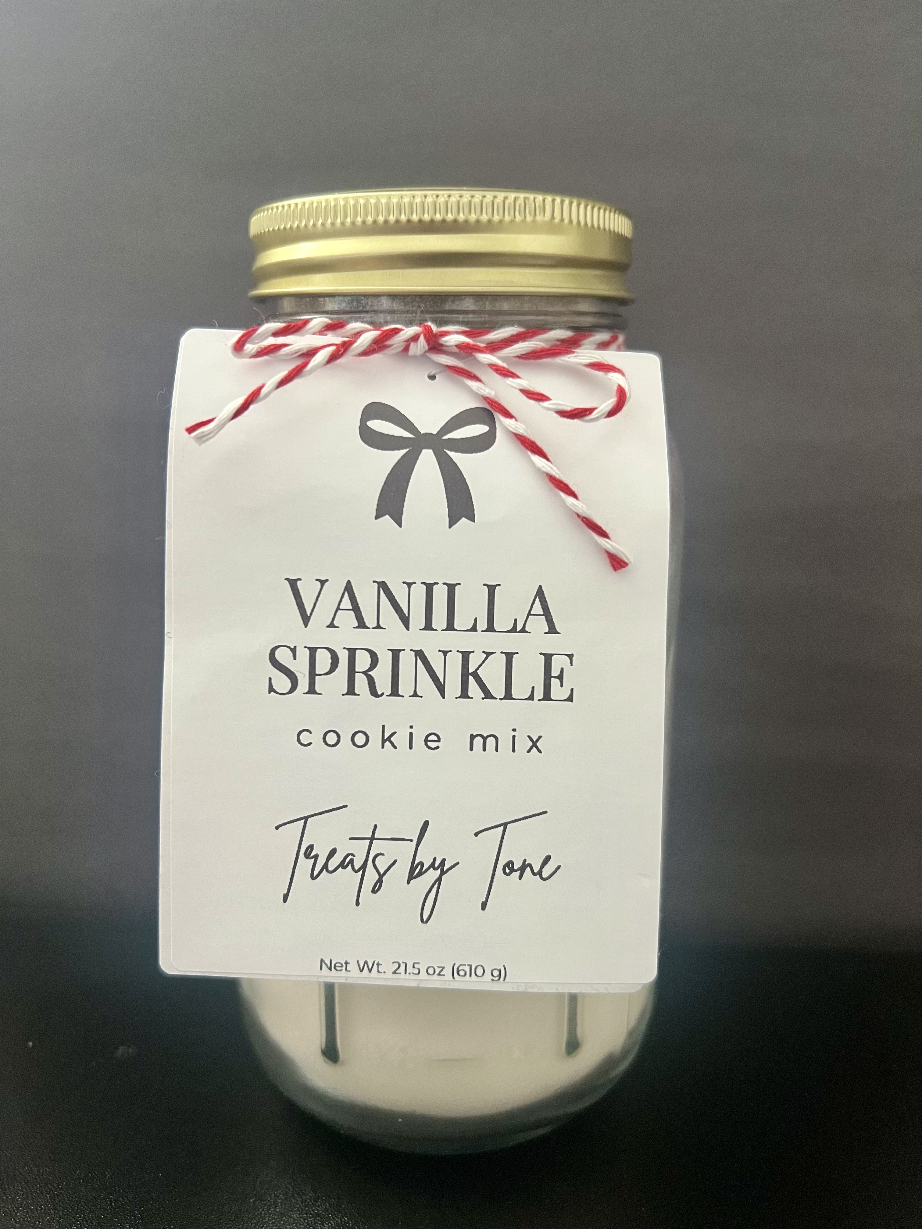 Vanilla Sprinkle Cookie Mix (Mason Jar)
