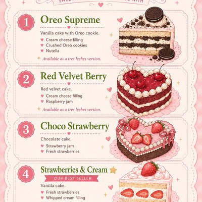 Signature Dulce Lux Menu 