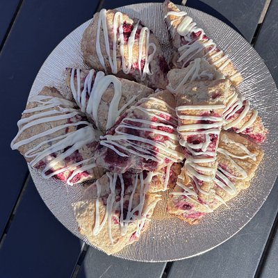 Sourdough Scones • White Chocolate Raspberry • 2 Pack