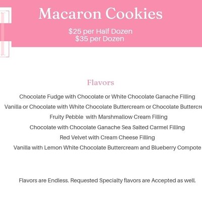 1/2 Dozen Macaron Cookies