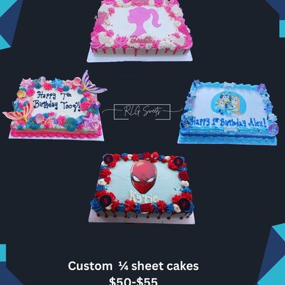 1/4 Sheet Cakes