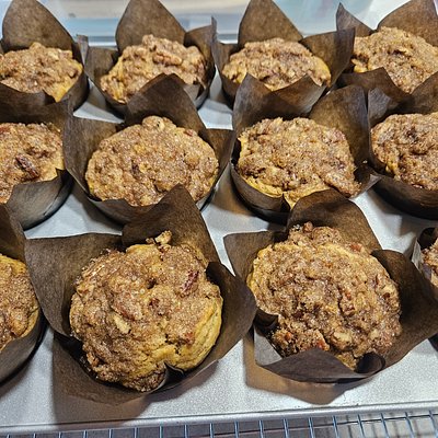 GF Sweet Potato Muffin w/ Pecan Streusel