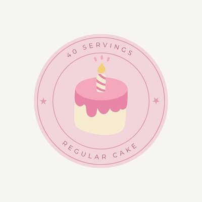 40 Servings Cake
