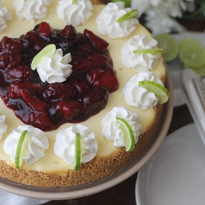 Triple Berry Lime Cheesecake 