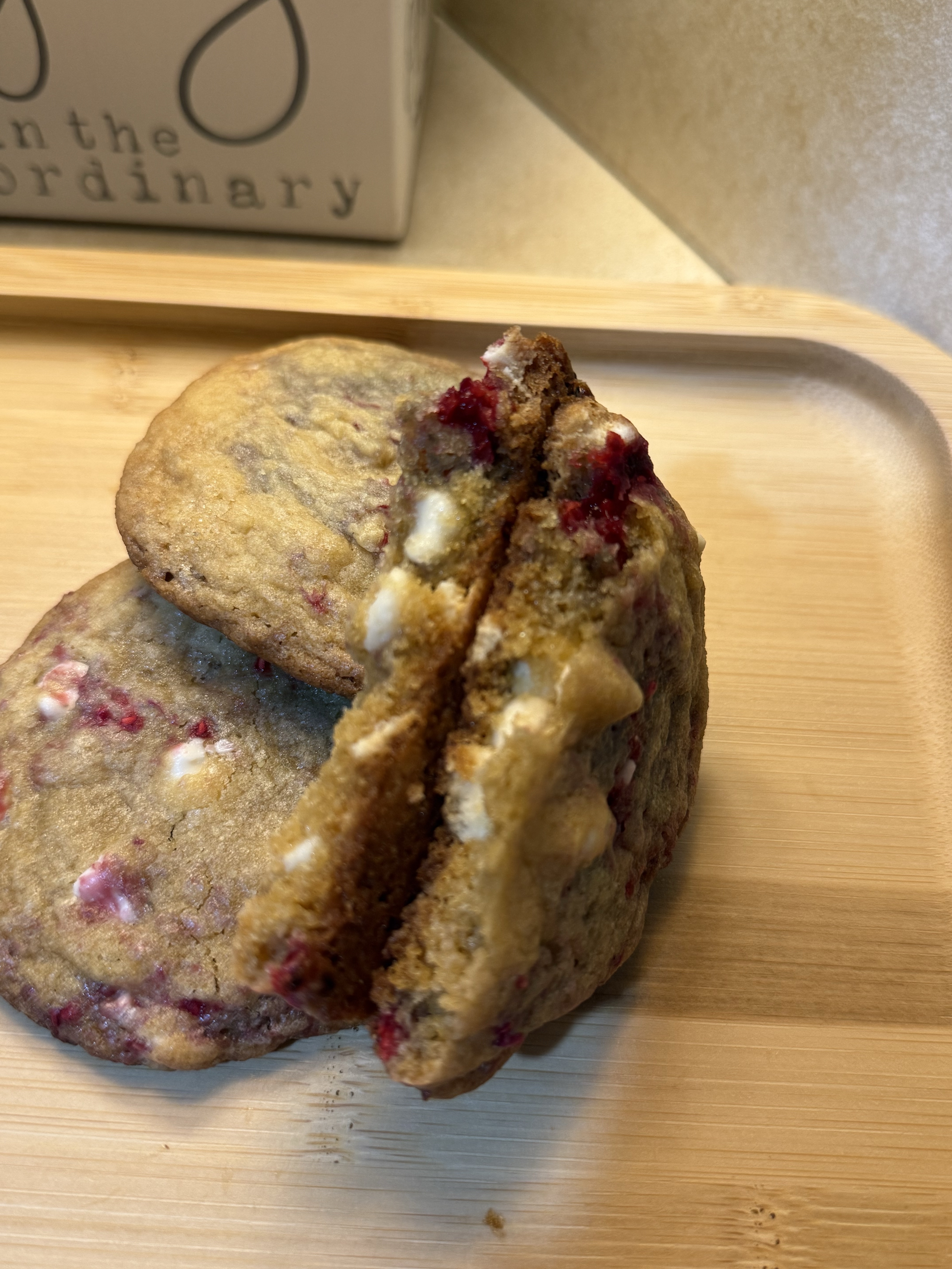 1 Dozen White Chocolate Raspberry Cookies 