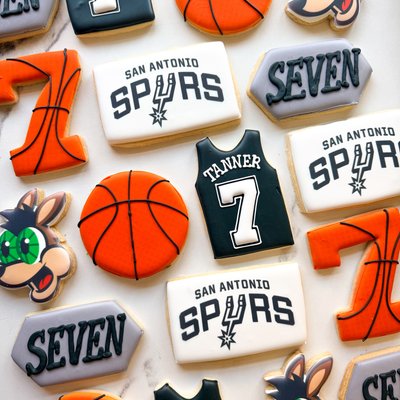 Basketball Birthday Cookies