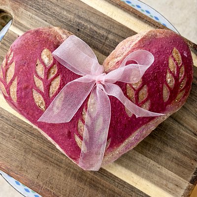 Heart Shaped Pink Sourdough 💗