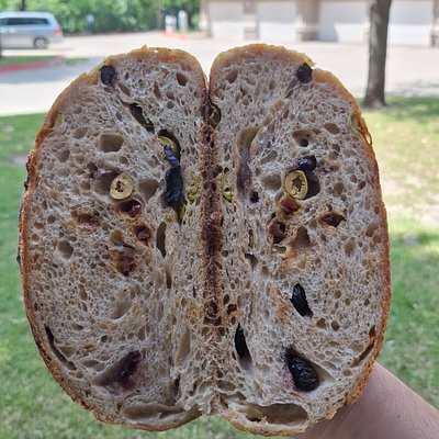 Organic Flour Sourdough Bread With Sun-Dried Tomato, Olive & Lemon Zest 