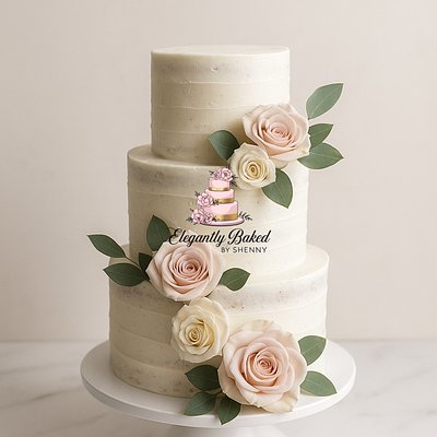 Small Three Tiered  Cake - 5” 7” 9”