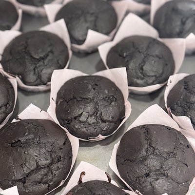 Double Chocolate Espresso Sourdough Muffins 4ct