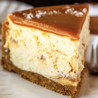 Caramel Cheesecake Slice