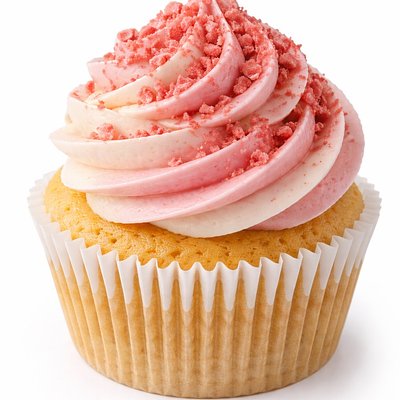 Strawberry Crunch Cupcake