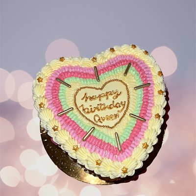 Small Heart Cake 6" - 15cm