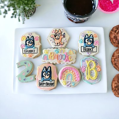 Pastel Bluey Cookies