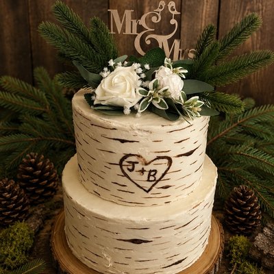 Wedding Cake & 160 Cupcakes (Becca)