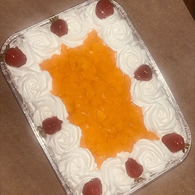 Tres Leches Cake In Aluminum Cake Pan