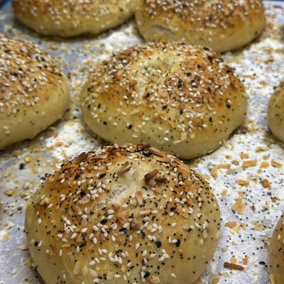 Sourdough Everything Bagels 