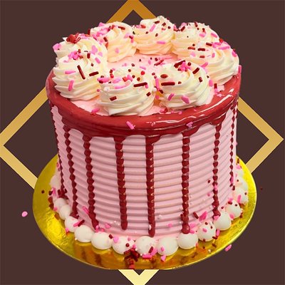 8 Inch Three Layers ( 16 - 30 serving Guest)