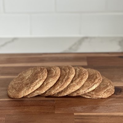 Sourdough Pumpkin Spice Snickerdoodle Cookies (6 Cookies)