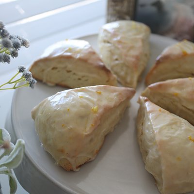 Orange cream Scone 🍊 