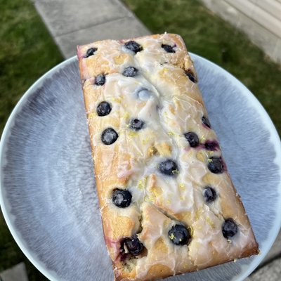 Blueberry Lemon Sourdough Pound Cake