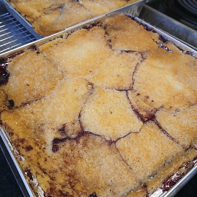 Blueberry Cherry Cobbler 8x8 Pan Serves 6-8