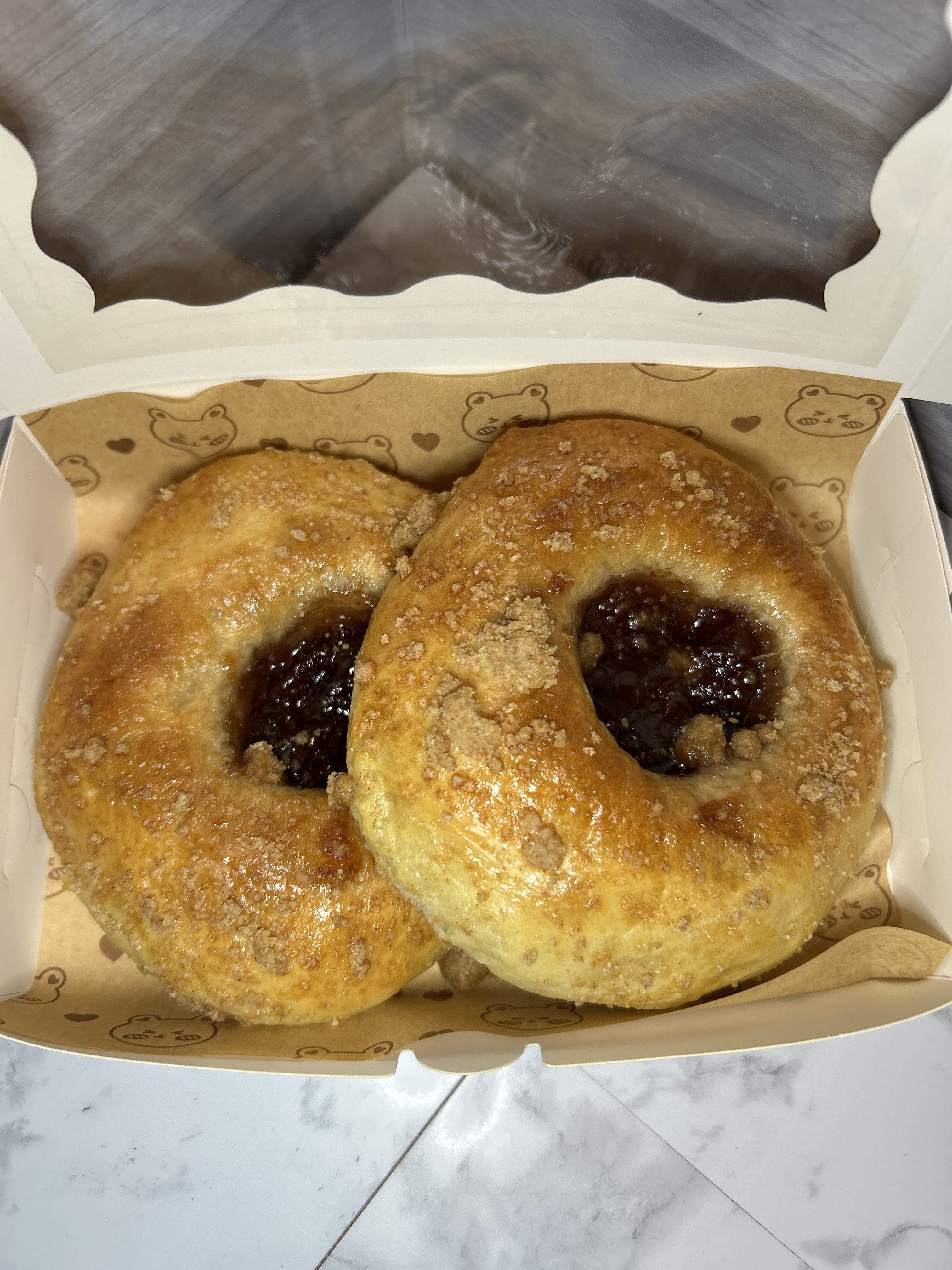 A Dozen Raspberry Kolaches 
