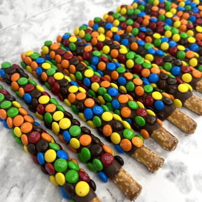 M&M Pretzel Rods