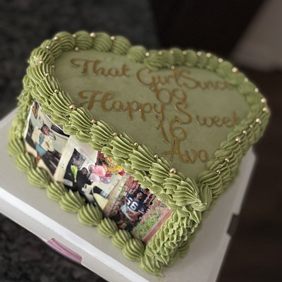 Luxury 8inch Cake With Images/ Burner 