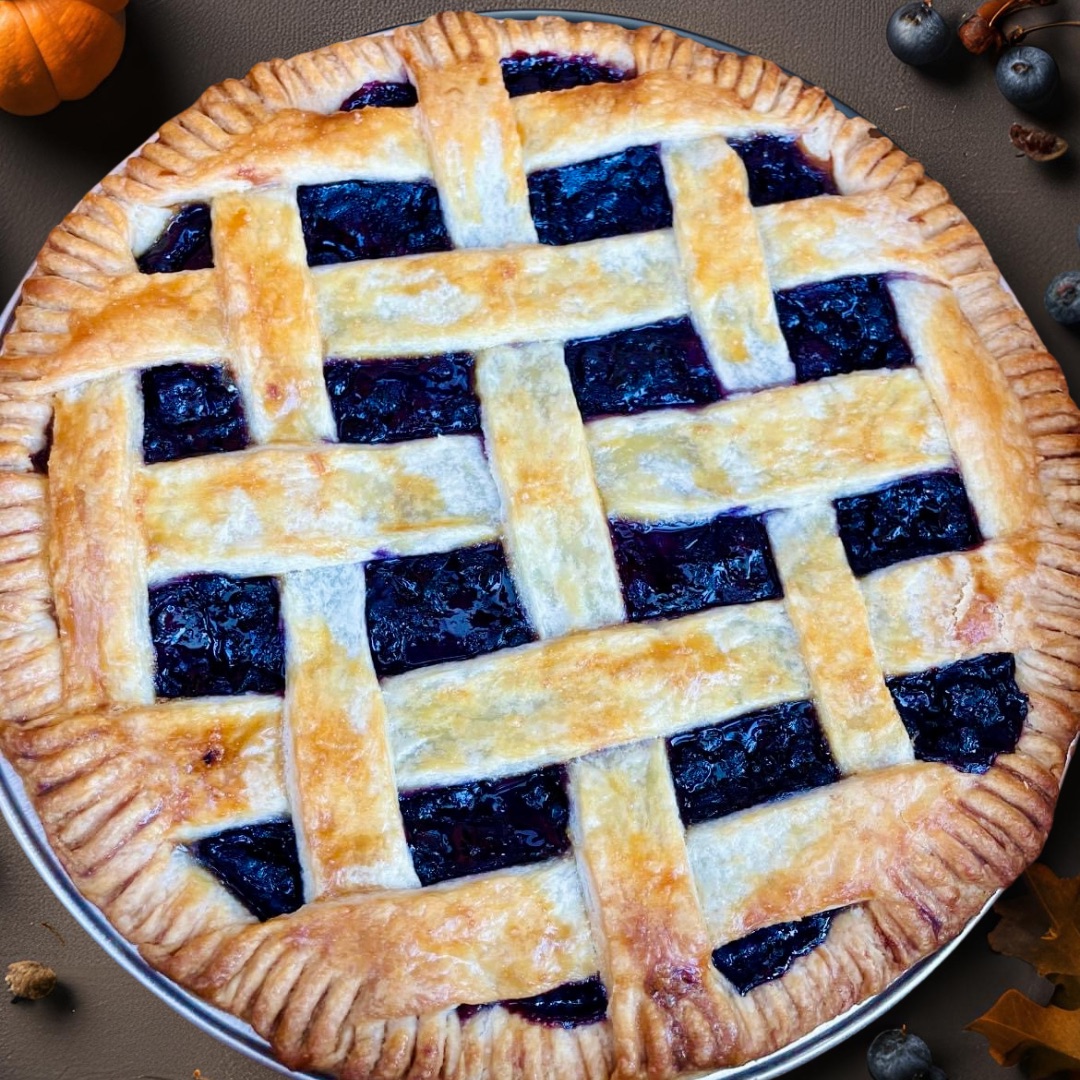 Blueberry Lattice Pie