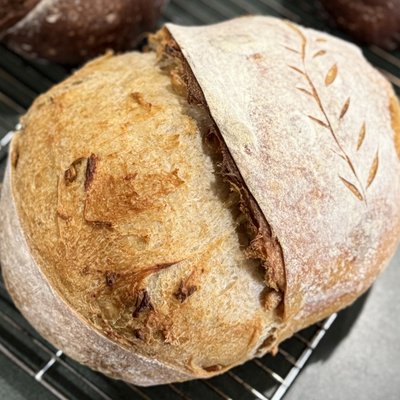 Large Roasted Garlic Sourdough Boule